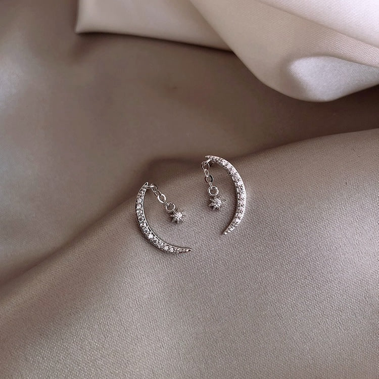 Moon Zircon Earring