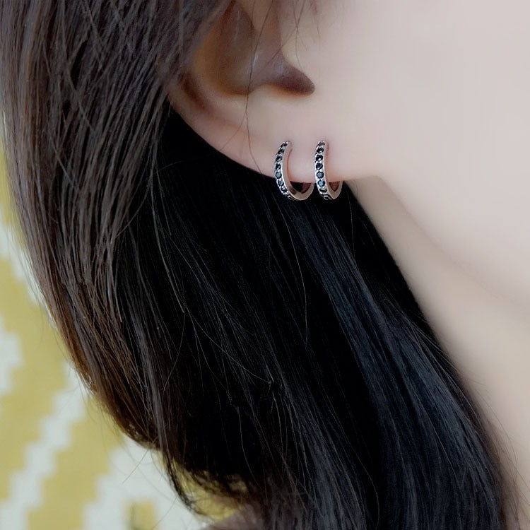 Sterling Diamond Earring