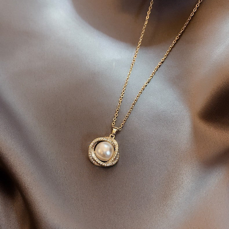 Pearl Bird's Nest Necklace