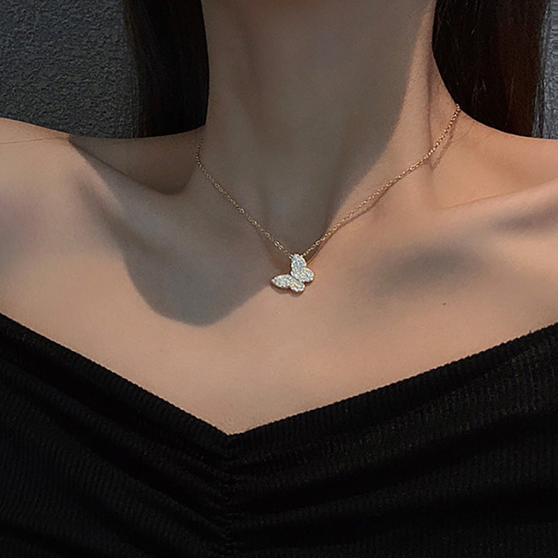 Butterfly Steel Necklace