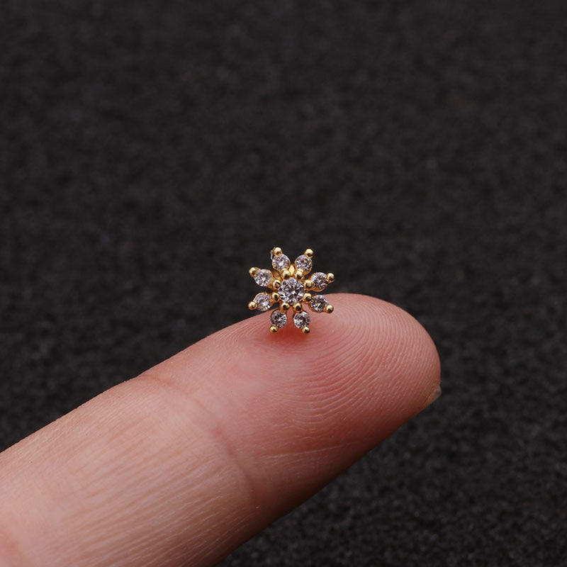 Flower Steel Earring