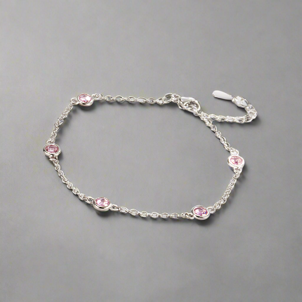 Silver Zircon Bracelet