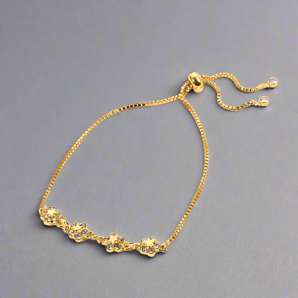 Zircon Petal Bracelet
