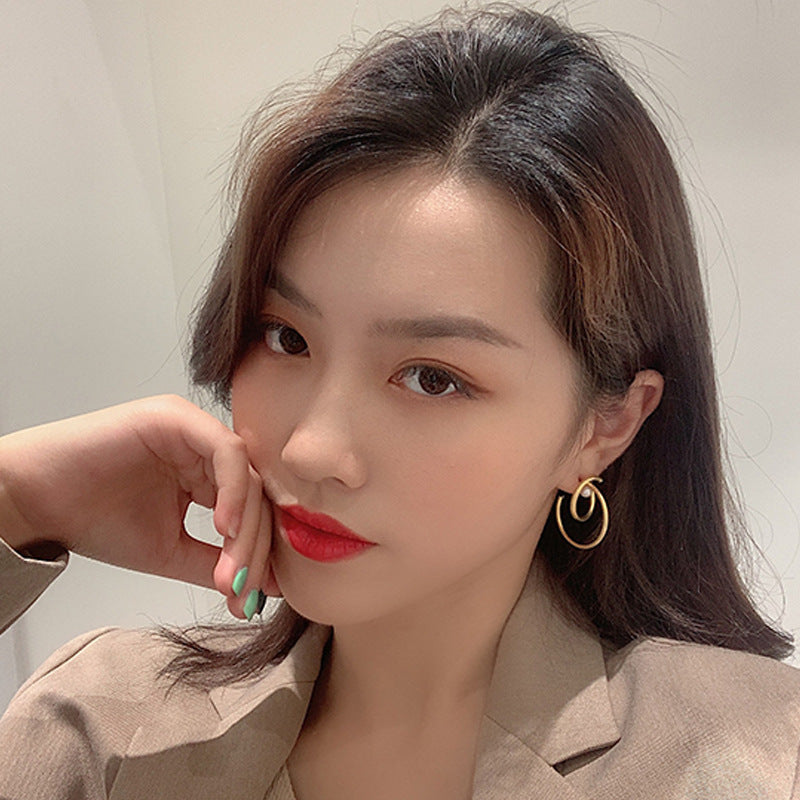 Coiled Circle Earring