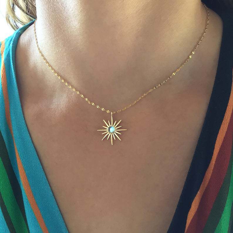 Boho Opal Necklace