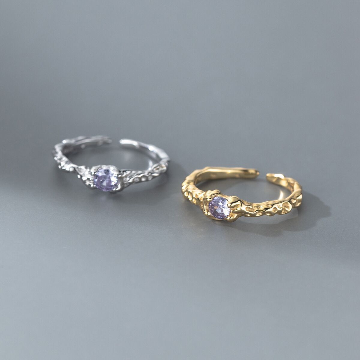 Lava Concave-convex Ring