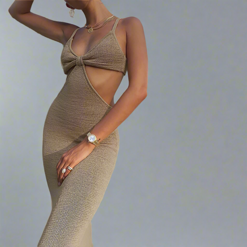Elegant Hollow Out Dress