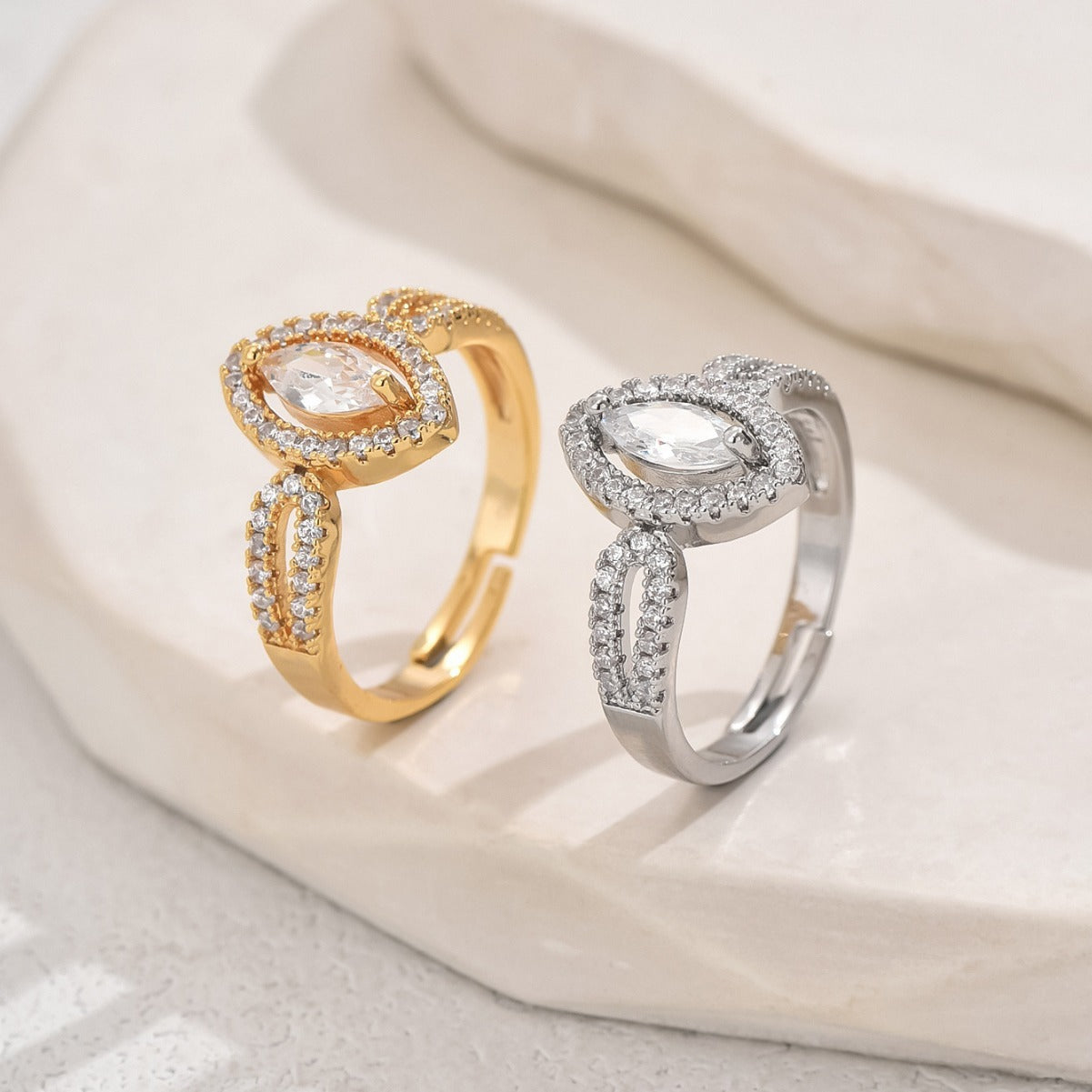 Waterdrop Shine Ring