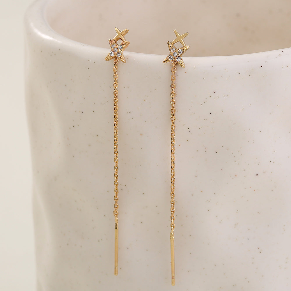 Letter X Earring