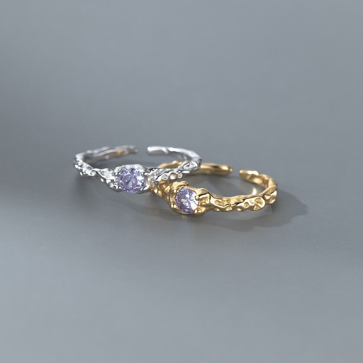 Lava Concave-convex Ring