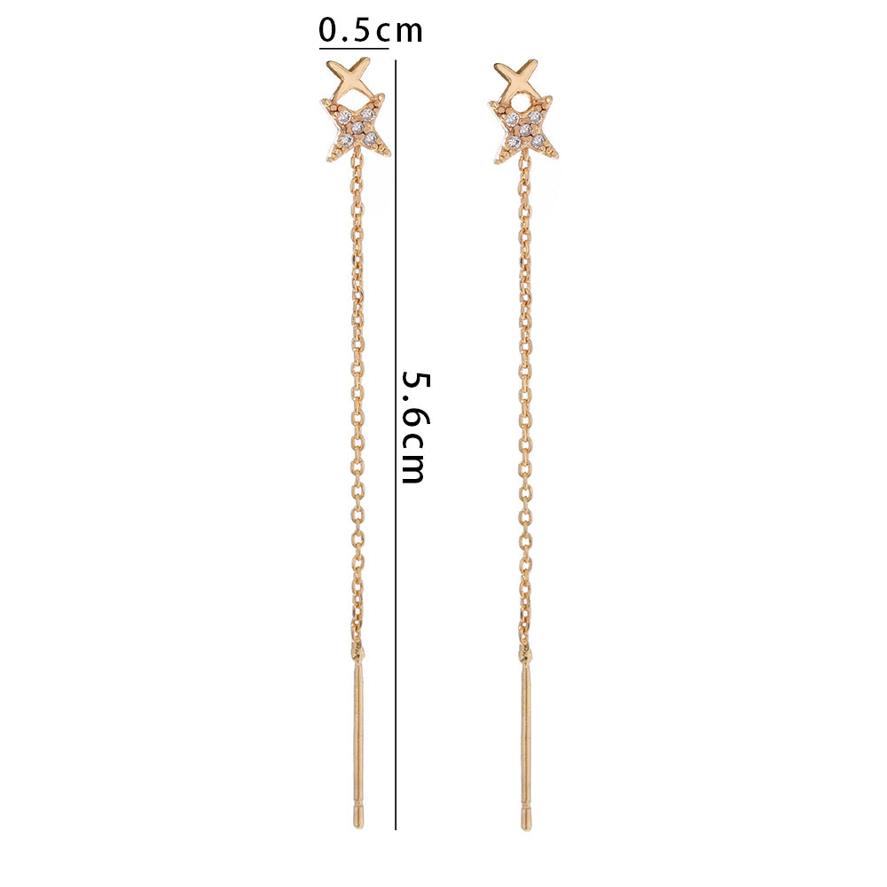 Letter X Earring