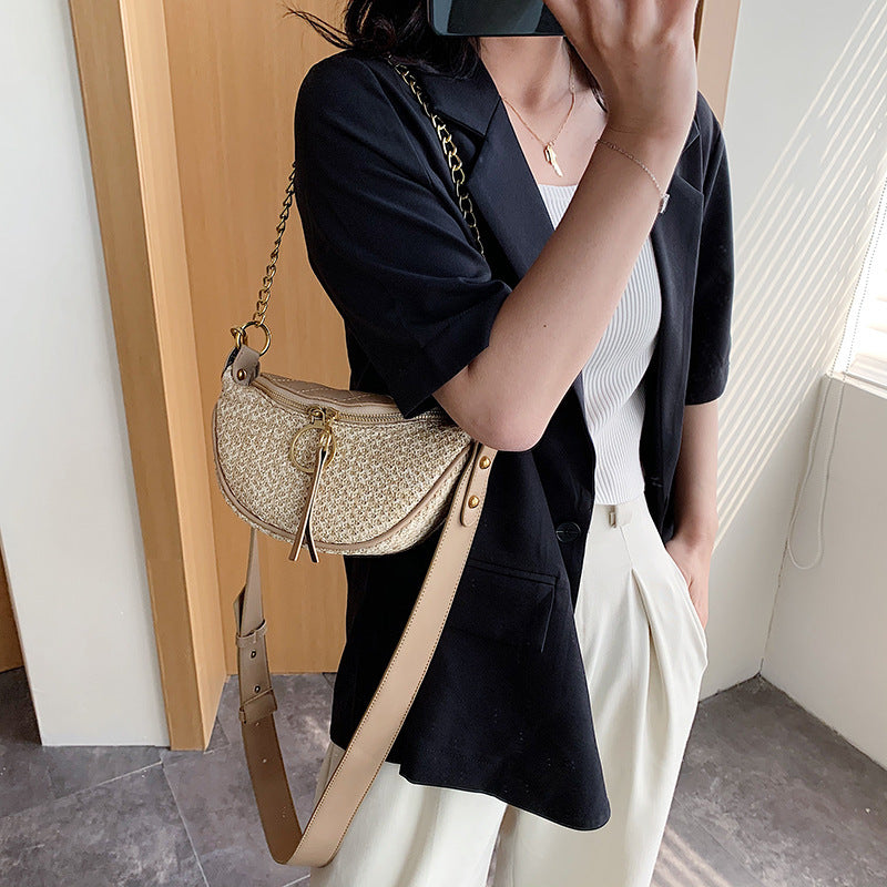 Stitching Personality Waist Bag Women