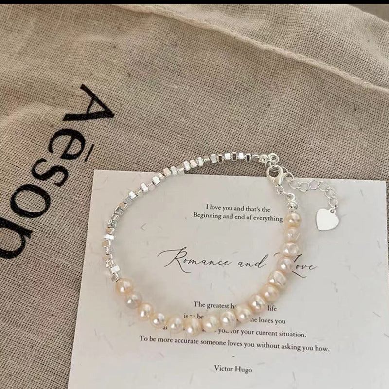 Fashion Silver Pearl Bracelet For Women