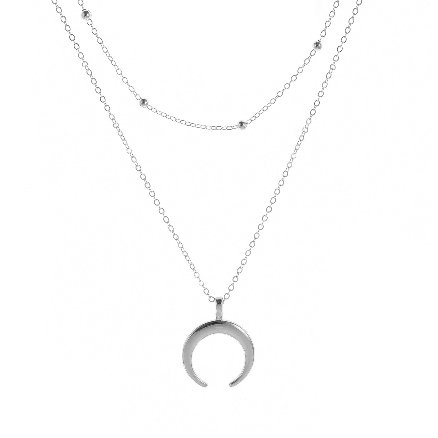 Bohemian Double Horn Necklace