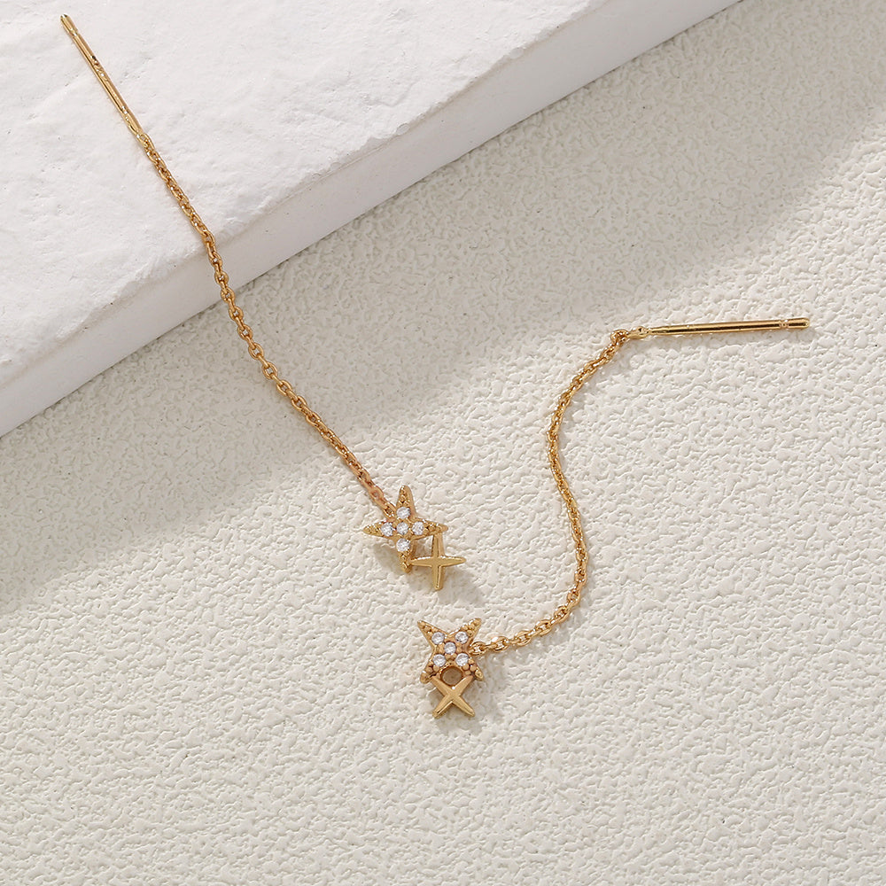 Letter X Earring