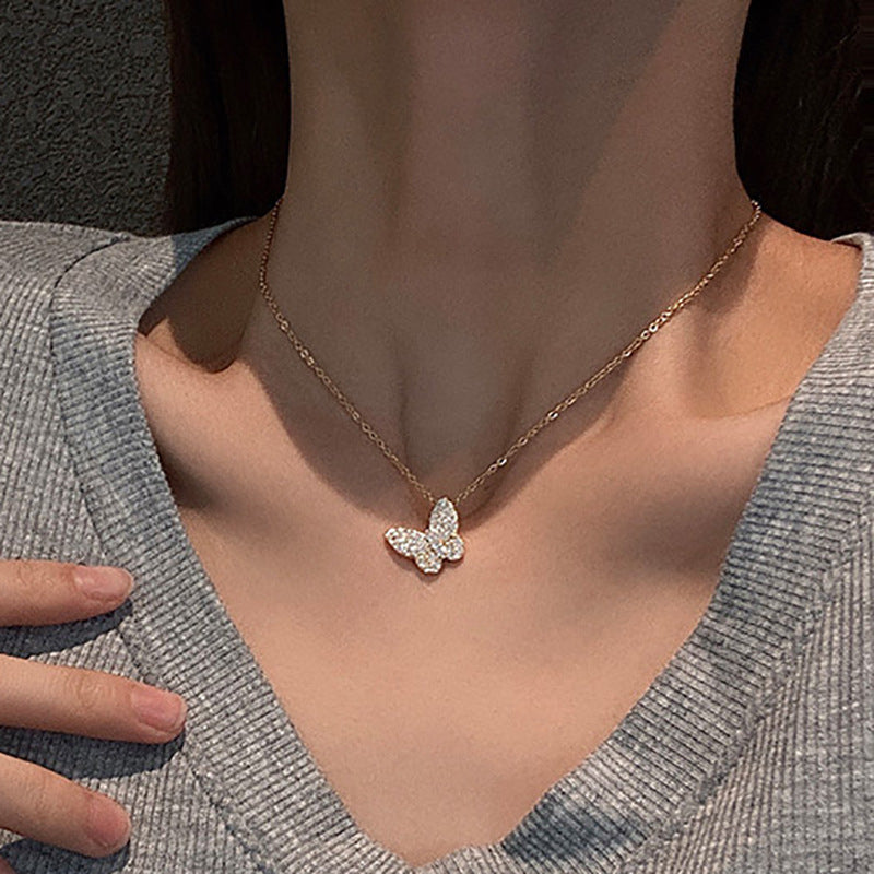 Butterfly Steel Necklace