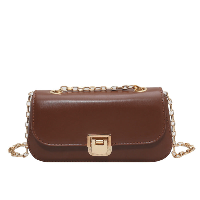 Textured Small Bag Women All-match Chain Shoulder Bag