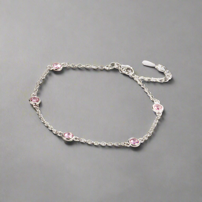 Silver Zircon Bracelet
