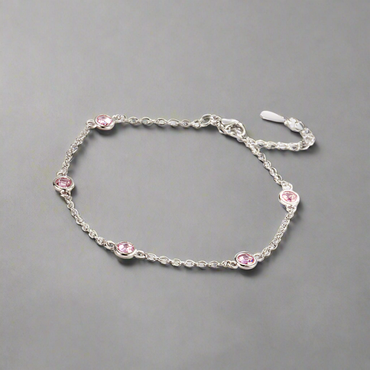 Silver Zircon Bracelet