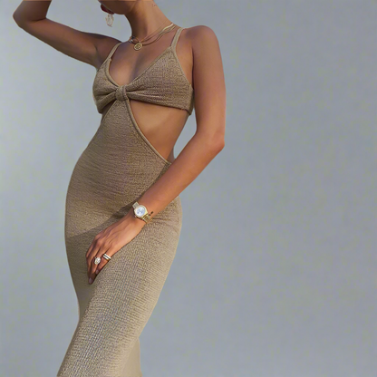 Elegant Hollow Out Dress