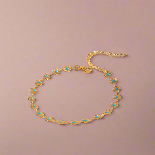 Glaze Flower Bracelet