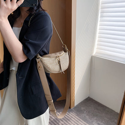 Stitching Personality Waist Bag Women