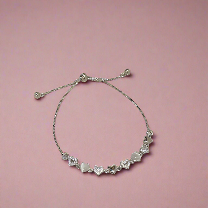 Opal Heart Bracelet