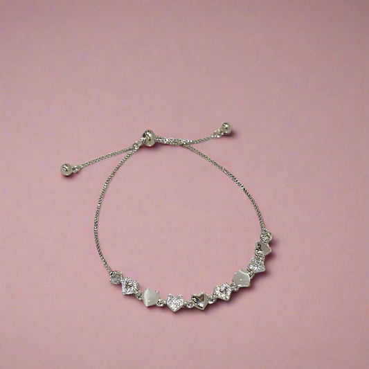 Opal Heart Bracelet