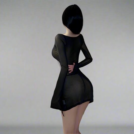 Hip Mesh Dress
