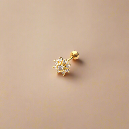 Flower Steel Earring
