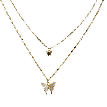 Women's Retro Light Luxury Black Love Heart Necklace