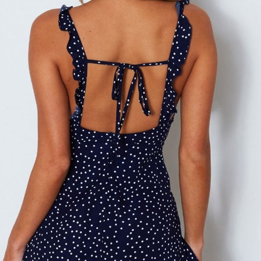 Drape Polka-dot Top